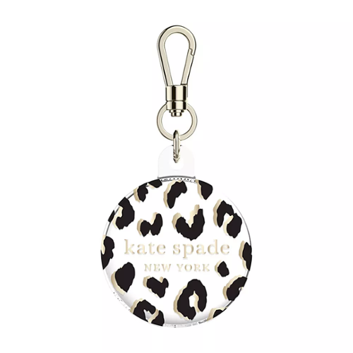 kate spade new york - Keychain Holder for Apple Airtag - City Leopard - 840171735536