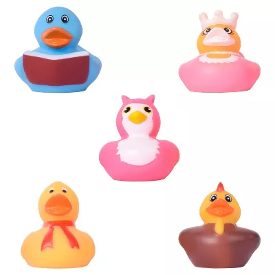 Sunny Days Rubber Ducks Assorted Bath Toys - 5pk - 840359702398