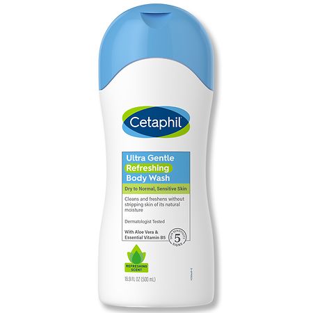 Cetaphil Ultra Gentle Refreshing Body Wash Refreshing Scent For Sensitive Skin 16.9oz - 302993938064