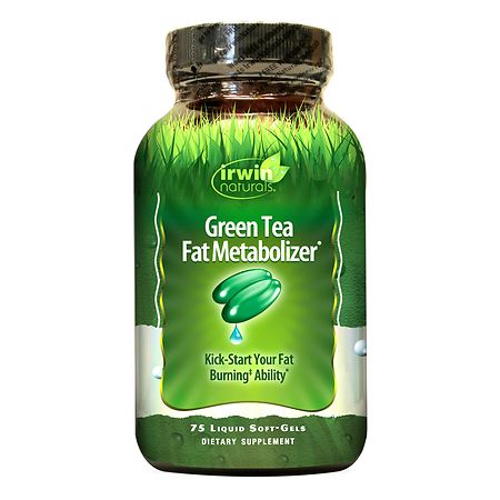 Irwin Naturals Green Tea Fat Metabolizer Dietary Supplement 75 count - 710363263546