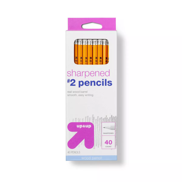 Sharpened #2 Wood Pencils 40ct - 490810214498