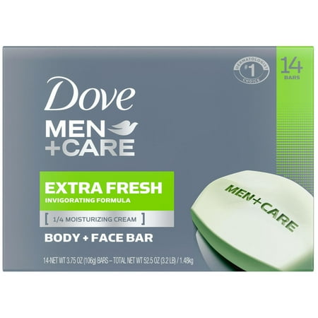 SINGLE BAR Dove Men+Care Body and Face Bar Extra Fresh 3.75 Ounce - 0111110184571