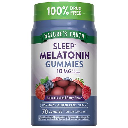 Nature's Truth Melatonin 10mg Vegan Gummies - 70ct - 8400931137193