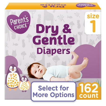 Parent Choice Size 1 (162ct) Diapers - 681131106313