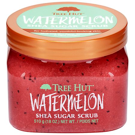 Tree Hut Watermelon Shea Sugar Exfoliating and Hydrating Body Scrub 18 oz. - 075371002830