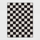 4'x5'5" Washable Small Checker Accent Rug Charcoal and Ivory - - 010892718853