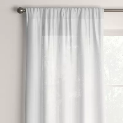 1pc Sheer Window Curtain Panel White - 885308074799