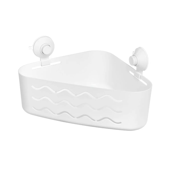 Kids' Shower Caddy Corner White >> MISSING ONE SUCTION CUP OUT OF FOUR - 0814920961601