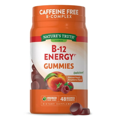 B-Energized Vitamin B Complex Gummies | 48 Count | with B-Vitamins L-Carnitine & Ashwagandha | by Nature s Truth - 8400931151403