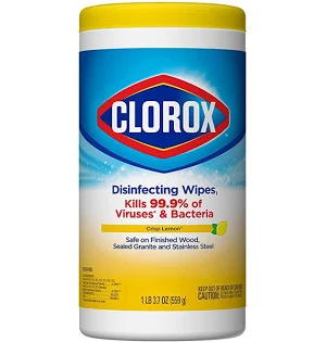 Clorox Disinfecting Cleaning Wipes- Crisp Lemon Scent- 85 Wet Wipes - 980249214123