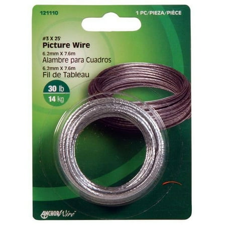 Hillman 50980 25 ft. No.3 CD Picture Wire - 008236805154