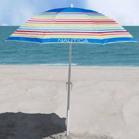 Nautica NTBU21RB Beach Umbrella Rainbow - 012655038017