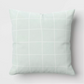 17"x17" Grid Square Outdoor Throw Pillow Mint Green - 197543424391