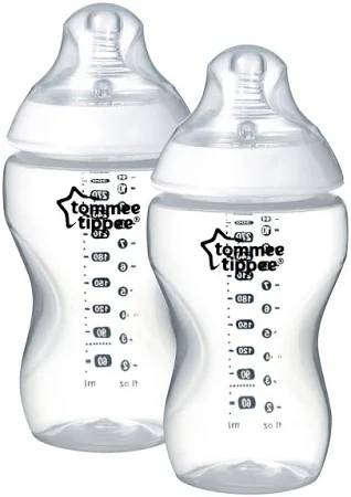 1 Count Tommee Tippee Closer to Nature Added Cereal Baby Bottle | Y-cut Bottle Nipple BPA-free (11oz 1 Count) - 666519225428