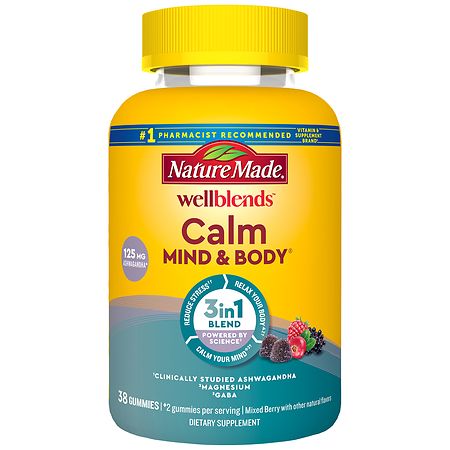 Nature Made Wellblends Calm Mind and Body Gummies - 38ct - 0316040026883