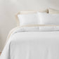 King/California King Heavyweight Linen Blend Comforter & Sham Set White - 191908111834