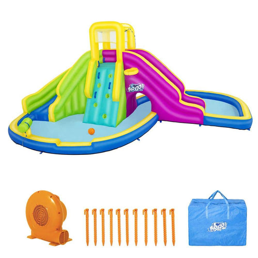H2OGO! Funfinity Splash Kids Inflatable Mega Water Park with Blower - 8218080412680