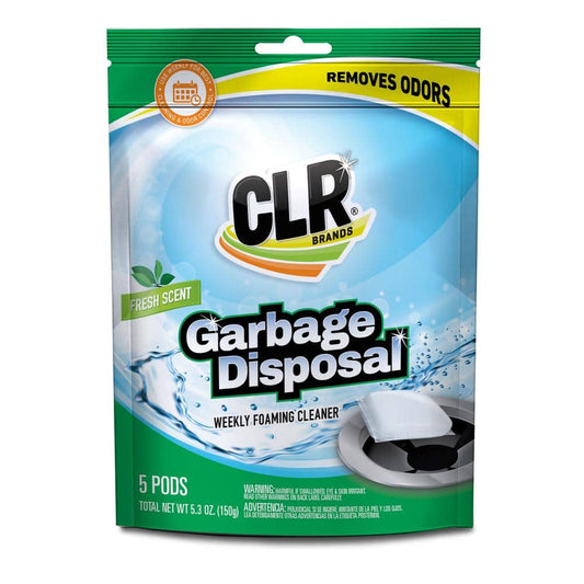 CLR Fresh and Clean Garbage Disposal Cleaner Foaming Pods 5 Ct Fresh Scent - 078291701111