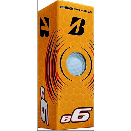 Bridgestone e6 Golf Balls (White 3pk) 1 Sleeve 2023 Soft Feel Long Distance NEW - 760778091494