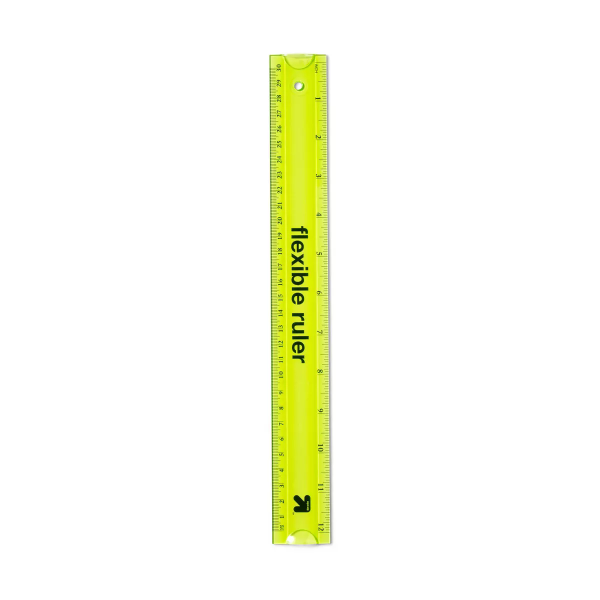 12" Flexible Ruler Green - 196761807252