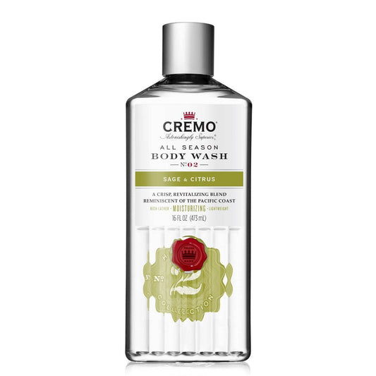 Cremo All Season Body Wash Sage + Citrus 16 Ounce - 853382004445