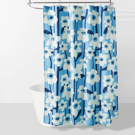 Modern Floral Shower Curtain - 191908881355