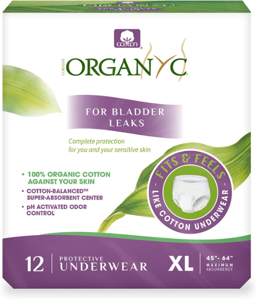 Organyc Bladder Control Underwear XL 12ct - 8016867013680