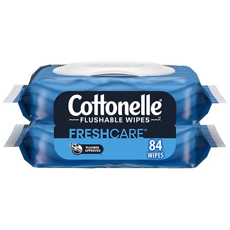 Cottonelle Flushable Wet Wipes 1 Flip-Top Pack of 42 Wipes - 036000359701