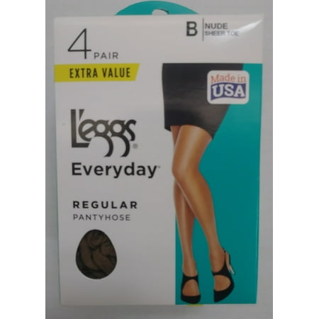 L eggs Women s Everyday Regular Pantyhose 4 Pair - 192503437152