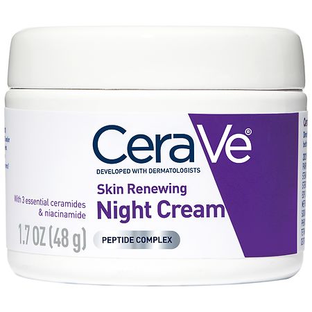 CeraVe Skin Renewing Night Cream Face Moisturizer - 1.7 fl oz - 3606000537606