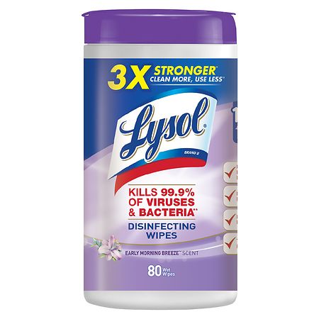 Lysol Disinfecting Wipes - Early Morning Breeze 80 ct. - 019200893473