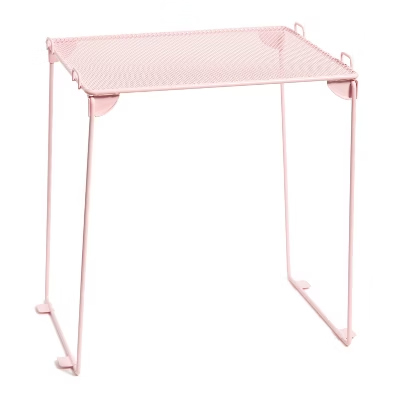 12" Mesh Locker Shelf Preppy Pink - 843463163383