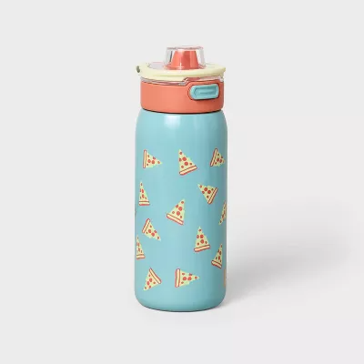 Kids' 14oz Stainless Steel Water Bottle Pizza - 198101020543