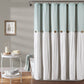 72"x72" Linen Button Shower Curtain Blue - Lush D?cor - 848742083222