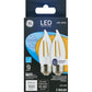 GE LED 7-Watt Chandelier Medium Base Clear Bulbs - 043168530736