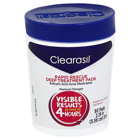 PAST DATE 5/24 Clearasil Rapid Rescue Deep Treatment Pads / CLOTH - 8399770092003