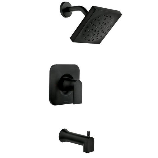 LIKE NEW Genta Single-Handle 1-Spray Tub and Shower Faucet in Matte Black (Valve Included) - 0265082849021