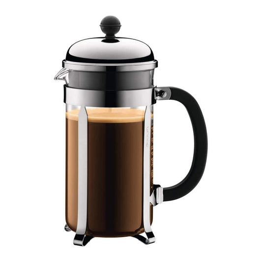 BODUM Chambord French Press Coffee Maker  34 Ounce  Stainless Steel - 699965195359