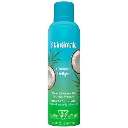 Skintimate Coconut Delight Shave Gel for Women Moisturizing Shaving Cream 7 oz - 841058003380