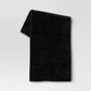Shiny Chenille Throw Blanket Black - - 191908995793