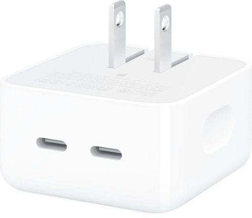 Apple - 35W Dual USB-C Port Compact Power Adapter - White - 1959493765351