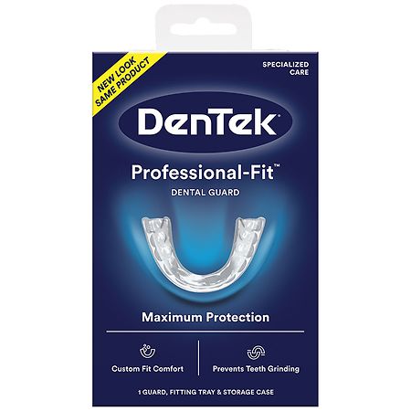 DenTek Mouth Guard for Nighttime Teeth Grinding Professional-Fit Dental Guard 1 Count - 047701002773