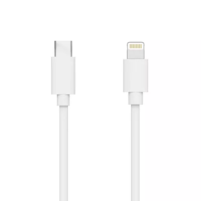 Just Wireless 4' Lightning to USB-C PVC Cable - White - 705954052067