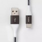 6' USB-C to USB-A Braided Cable- Black/White/Gunmetal - 850044241453