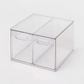 LIKE NEW All Purpose 2 Drawer Storage Clear - 1919089641021