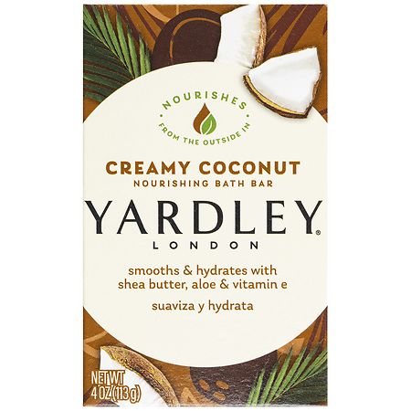 Yardley London Creamy Coconut Moisturizing Bath Bar 4.25 oz - 041840830228