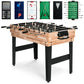 Best Choice Products 2x4ft 10-in-1 Combo Game Table Set w/ Hockey Foosball Pool Shuffleboard Ping Pong - Natural - 842957116027