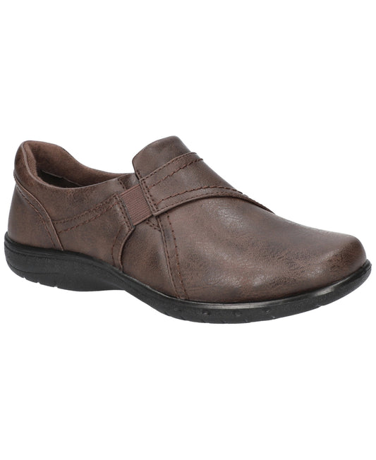 Easy Street Women's Ariah Comfort Flats Women's Shoes- Brown/Gore- Size 12 - 196371387670