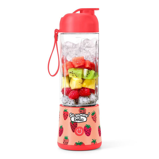 So Yummy by bella To-Go Portable Blender Strawberry Pattern - 829486178320