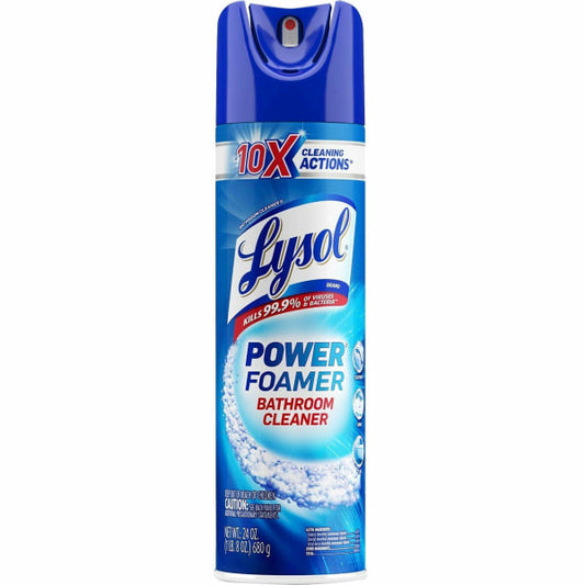 LYSOL 24 oz. Aerosol Spray Power Foam Bathroom Cleaner - 019200025690